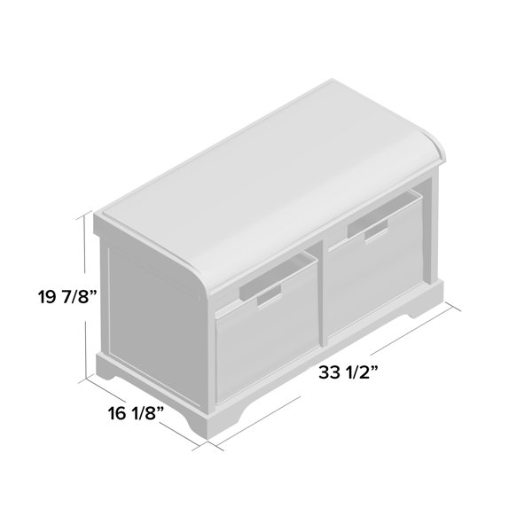 Rangel Wood Storage Bench & Reviews Birch Lane